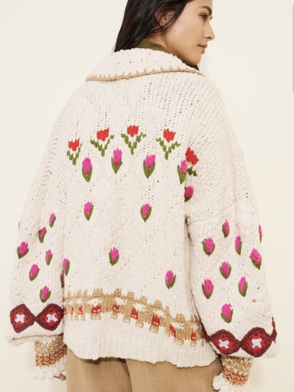 Free People Rosebud Cardi M - Picture 2 of 7